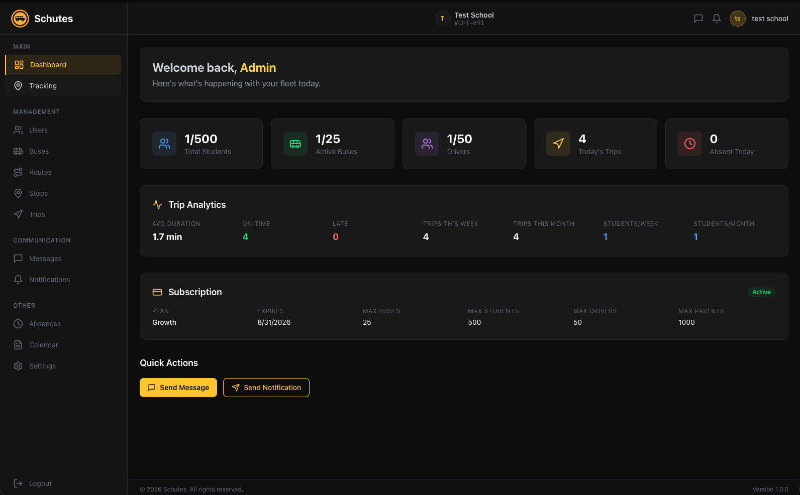 Admin Dashboard